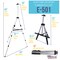 66&#x22; Sturdy Silver Aluminum Tripod Artist Field &#x26; Display Easel Stand - Adjustable Height 20&#x22; to 5.5 ft, Holds 32&#x22; Canvas, Floor Tabletop Display Paint